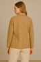 Women's Short Trench Coat Camel - 4
