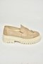 T 294882202   Beige Suede Moccasin Women's Shoes - 5