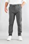 Men's Dark Gray Slim Fit Skinny Fit Jogger Pants - 6