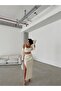 Dgn's London Button-Detail Slit Skirt-Cardigan-Blouse 3-Piece Set - 4
