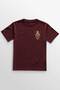 Burgundy T-Shirt Mask Hannya Demon Mask Japanese Japanese Printed Unisex T-Shirt