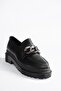 Black Thick Soled Women's Casual Shoes K294760009 - 6