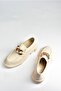 Beige Thick Soled Women's Casual Shoes K294760009 - 4