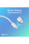 كابل EcoLine-Ci120 فائق السرعة USB-C إلى Lightning بقوة 27 واط - 1.2 متر - أبيض - 6
