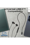 سماعة أذن سلكية عالية الدقة ستيريو USB-C مع ميكروفون ENC، وأدوات تحكم مدمجة، ومادة ميتا متينة - 6