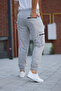 Men's Light Gray Sweatpants Quality Parachute Fabric - 4