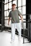 Two Thread Fabric Cotton Crew Neck Basic Oversize Men's T-Shirt - Hunter Green - 6