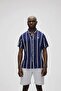 Sergio Men's Shirt - Navy Blue Cizg