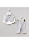 Baby Boy Cotton Bow Tie Vest Shirt Pants 4-Piece Set Stylish Mevlütlük Eid Special Day