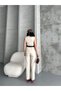 Women's Belted Vest Palazzo Pants Suit Two-Piece - 9