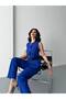 Women's Belted Vest Palazzo Pants Suit Two-Piece - 7