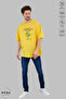Unisex Crew Neck Lemon Printed Cotton Oversize Short Sleeve T-Shirt - 3
