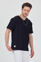 V-Neck Stripe Detailed Short Sleeve T-Shirt - 7
