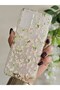 Oppo A16 / Oppo A55 Compatible Flowers Patterned Transparent Phone Case - 3
