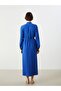 Lcwaikiki Classic Judge Collar Textured A-Line Oversize Shirt Dress (S5) - 4