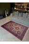 Memlik Collection Ethnic Traditional Patterned Woven Base Decorative Carpet in Purple Tones Memlik40 - 2