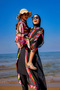 Black Full Covered Hijab Swimsuit M2510 – Drainable Waist with Stopper - 7