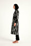 Black Full Covered Hijab Swimsuit M2504 – Water Repellent, Slit Tunik, - 6