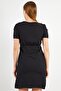 Women Plain Mini Dress, Black - 2