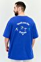 Men Sportswear Fit Short Sleeves Running T-Shirt, Blue - 2