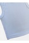 Girl's Crop 100% Cotton Fabric Ribbed White Color - 3