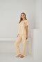 Women's 100% Organic Cotton Short Sleeve Natural Pajama Set - 2