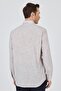 Brown Long Sleeve Pocketless Cotton Casual Comfort Fit Shirt 1004250127 - 5