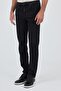 Black Gabardine 5 Pocket Straight Leg Casual Slim Fit Cotton Denim Trousers 1023250152 - 2