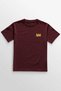 Unisex Burgundy T-Shirt Crown King King Art Pop Art Minimal Front Printed T-Shirt