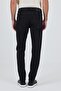 Black Gabardine 5 Pocket Straight Leg Casual Slim Fit Cotton Denim Trousers 1023250152 - 5