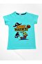 Boy's 100% Cotton Parrot Sailing Ship Patterned Blue Short Sleeve Shorts Summer Pajama Set - 5