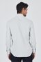 Men's White Rigid Collar Long Sleeve Slim Fit Flexible Shirt 1004250229 - 5