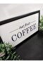 But First Coffee but First Coffee Wooden Table with Plastic Frame - 3