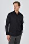 Men's Long Sleeve Hard Collar Cotton Slim Fit Shirt 1004250211 - 2