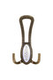 Metal Coat Rack Cloakroom Wall Wardrobe Clothes Furniture Door Hanger Rack Hanger Rack Antique Yellow - 5
