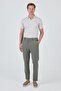 Men's Dark Green Flexible Slim Fit Jogger Pants with Side Pockets 1003250162 - 2