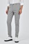 Men's Gray Patterned Side Pocket Comfort Fit Cotton Chino Trousers 1003250122 - 3