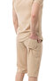 Men's Mechanical Linen Shirt Below Knee Capri Suit - 5
