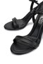 Women's Vegan Black Heeled Shoes - 4