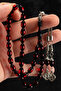 Men's 7x11mm Red Vernier Scented Powder Amber Rosary - 2