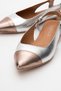 Women's Pointed Toe Open Heel Loafer Shoes Real Leather - 5