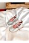 Girl's Ankle Wrap Velcro Ballerinas