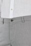 Men's Gray Patterned Side Pocket Comfort Fit Cotton Chino Trousers 1003250122 - 4
