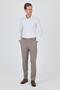 Men's Camel Flexible Comfort Fit Trousers with Side Pockets 1003250151 - 3