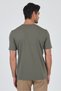 Khaki Short Sleeve Crew Neck Pocketless Cotton Casual Slim Fit T-Shirt 1011250165 - 5