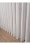 Farbateks Planting Cemre Plain Plain Knitted Cream Colored Ironing Istemez 1E3Kat Pleated Tulle Curtain - 5