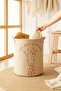 2-Piece Kids Room Jute Linen Toy Organizer Multi-Purpose Dirty Basket, Storage Basket 33X40 - 4