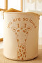 2-Piece Kids Room Jute Linen Toy Organizer Multi-Purpose Dirty Basket, Storage Basket 33X40 - 6
