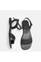 Large size women's sandal 41-42-43-44-black leather - 4