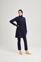 Esila Navy Blue Gilet 5 Piece Full Hijab Swimsuit Set 2934 - 8